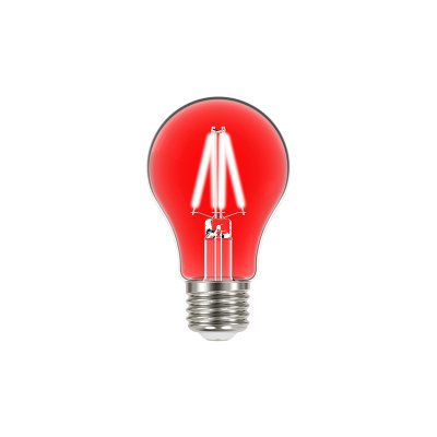 lampada led taschibra filamento color a60 4w bivolt e27 vermelho
