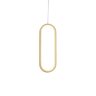 lustre pendente quality hoop 1321 led bivolt dourado 1