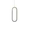 lustre pendente quality hoop 1321 led bivolt preto 1