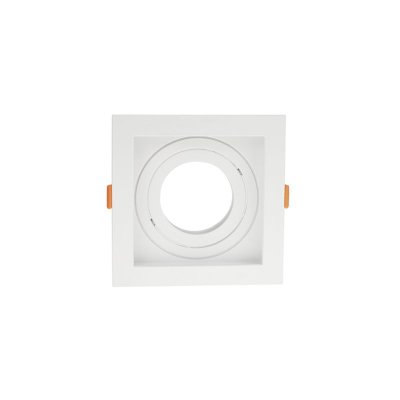 spot de embutir recuado taschibra conecta para lampada ar70 quadrado branco