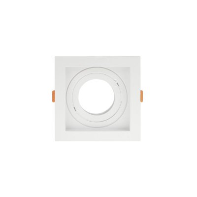 spot de embutir recuado taschibra conecta para lampada par 20 quadrado branco